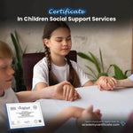 شهادة خدمات الدعم الاجتماعي للأطفال