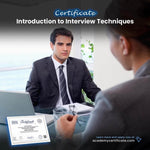 شهادة مقدمة في تقنيات المقابلة