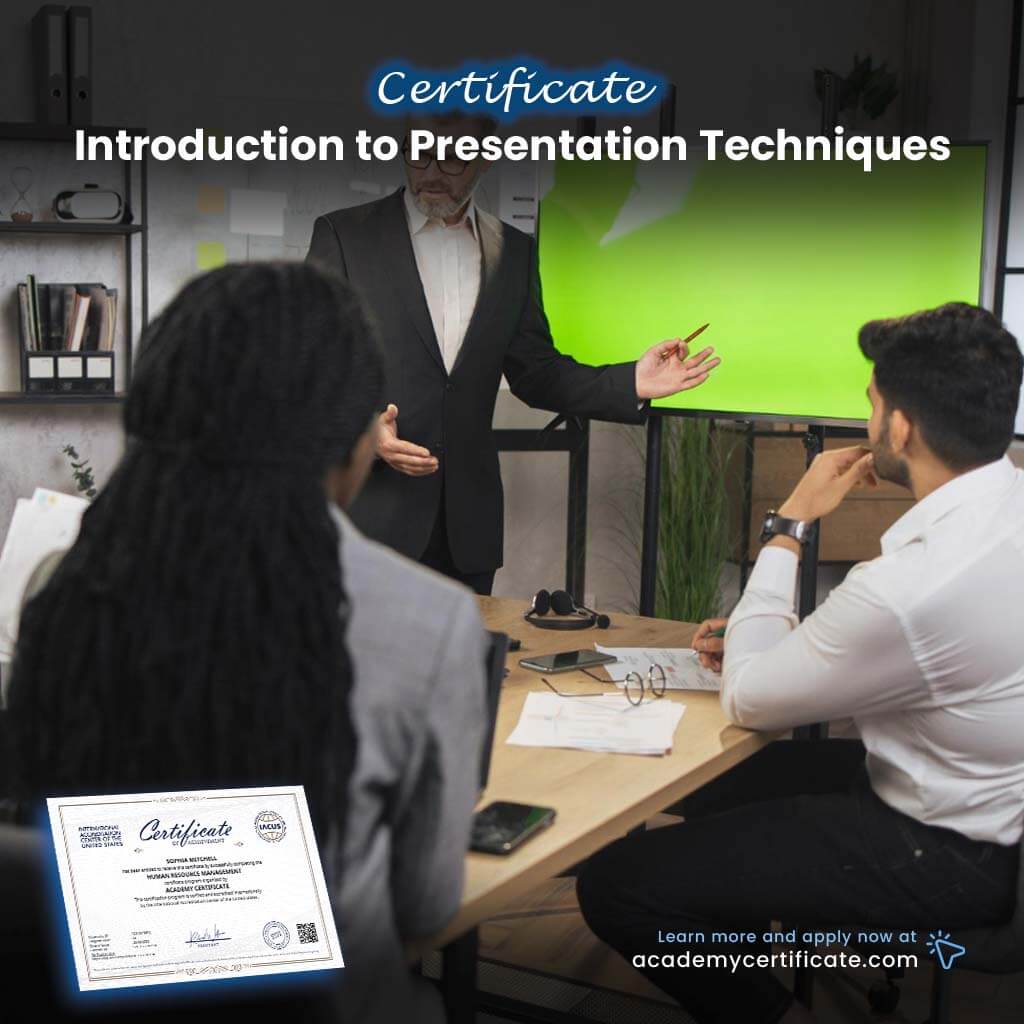 شهادة مقدمة في تقنيات العرض