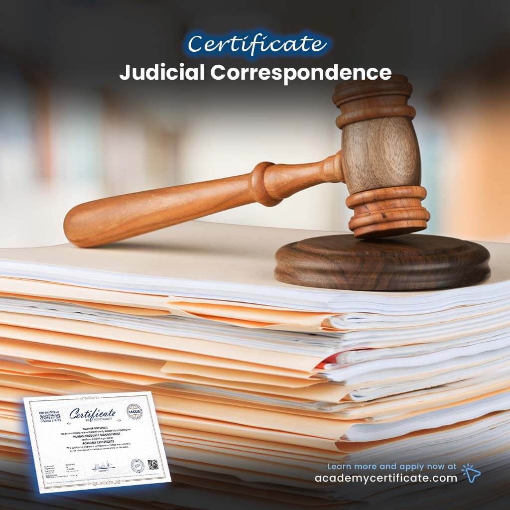 Judicial Correspondence Certificate