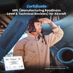 MRL (Manufacturing Readiness Level & Technical Reviews) for Aircraft Certificate