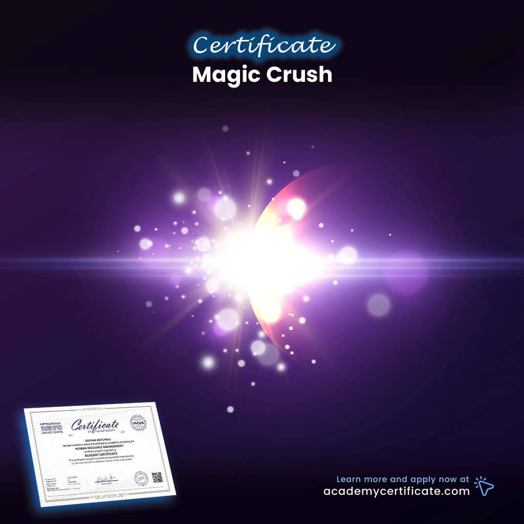 Magic Crush Certificate