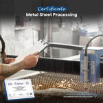 Metal Sheet Processing Certificate