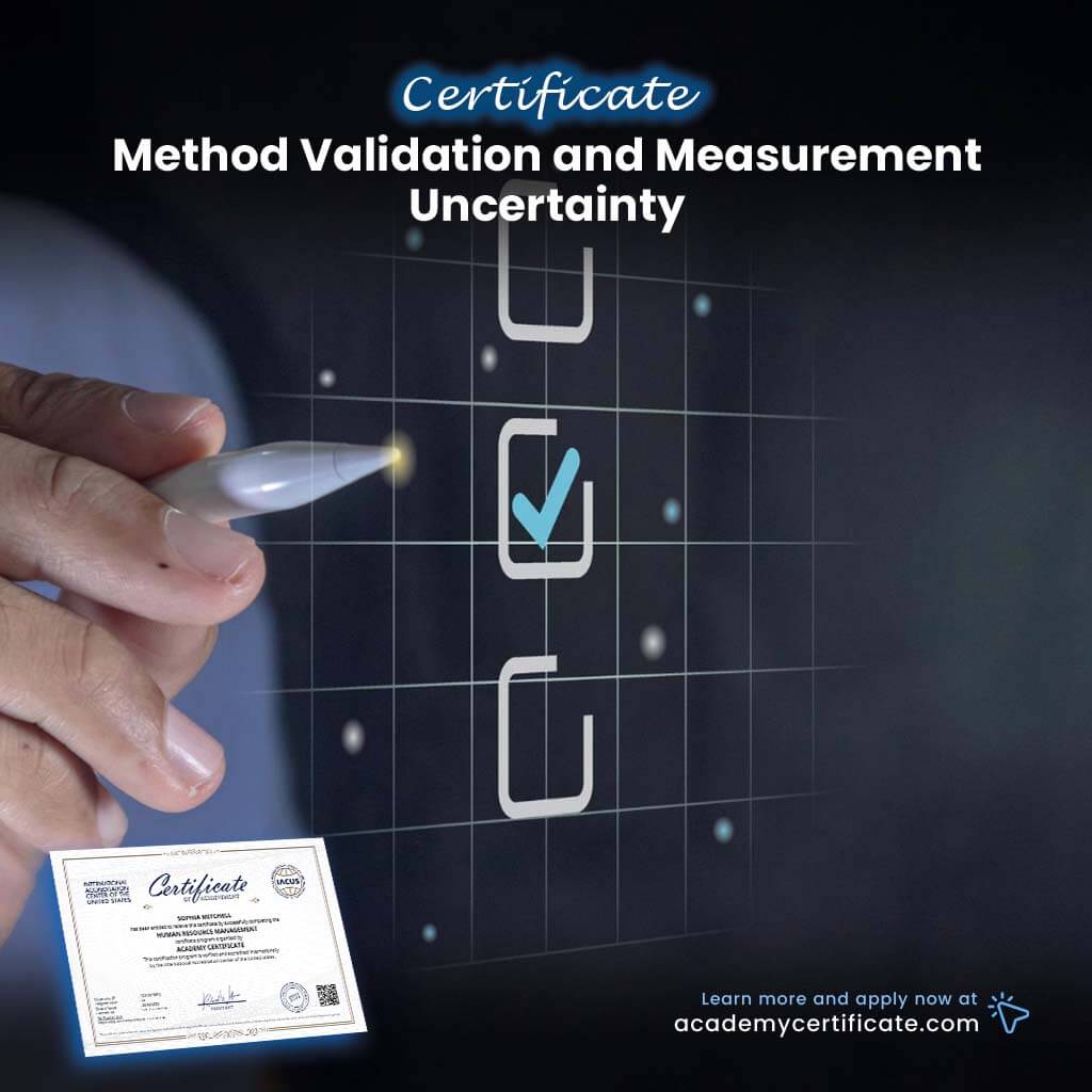 شهادة التحقق من صحة الطريقة وعدم اليقين في القياس