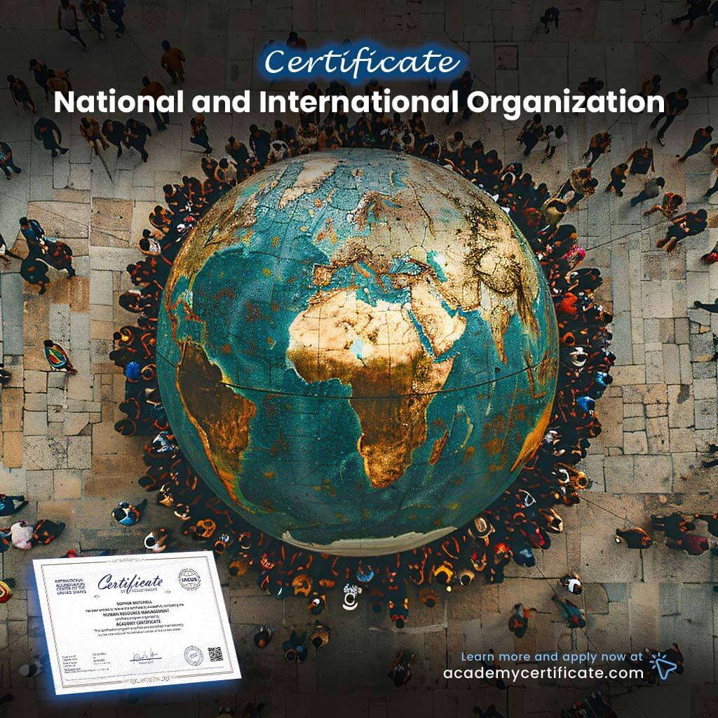 National and International Organization Certificate