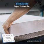Paper Production Certificate