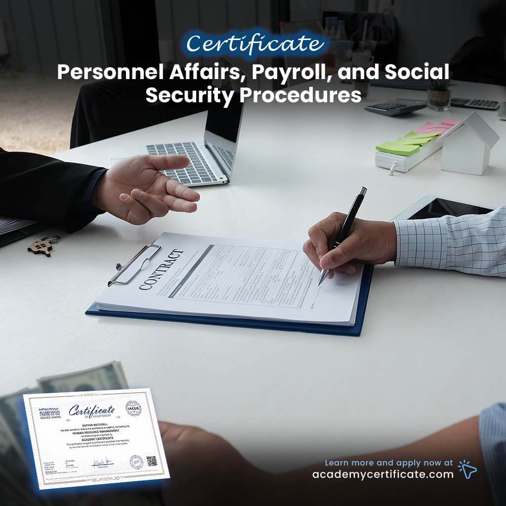 Personnel Affairs, Payroll, and Social Security Procedures Certificate