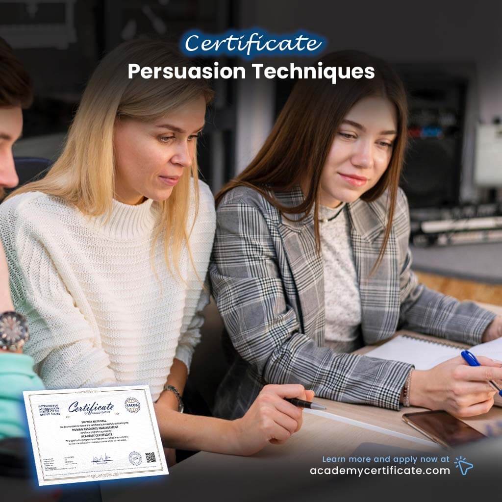 Persuasion Techniques Certificate