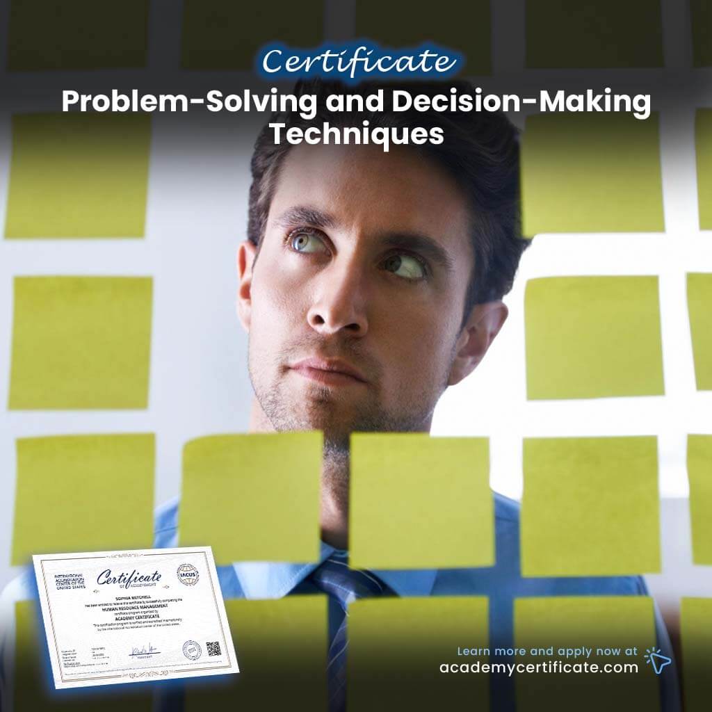 شهادة في تقنيات حل المشكلات واتخاذ القرار