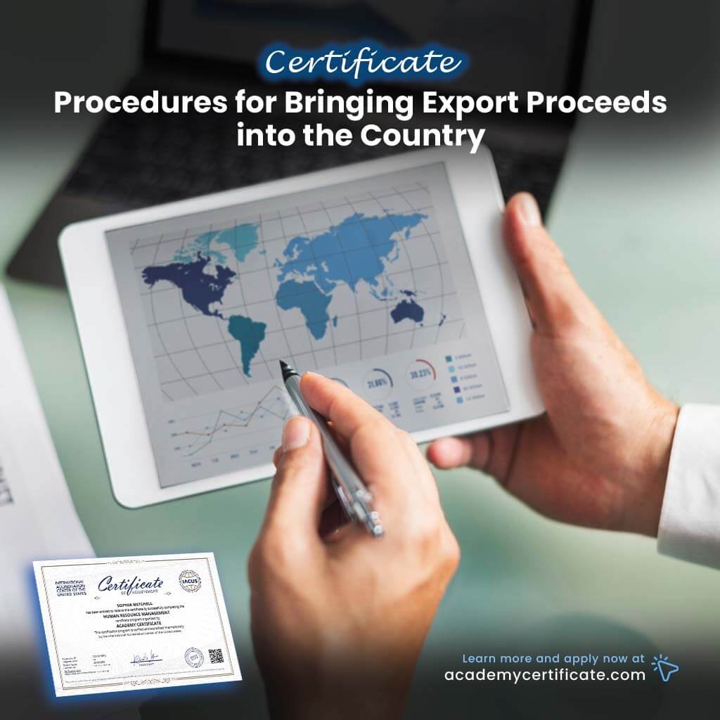 Procedures for Bringing Export Proceeds into the Country Certificate