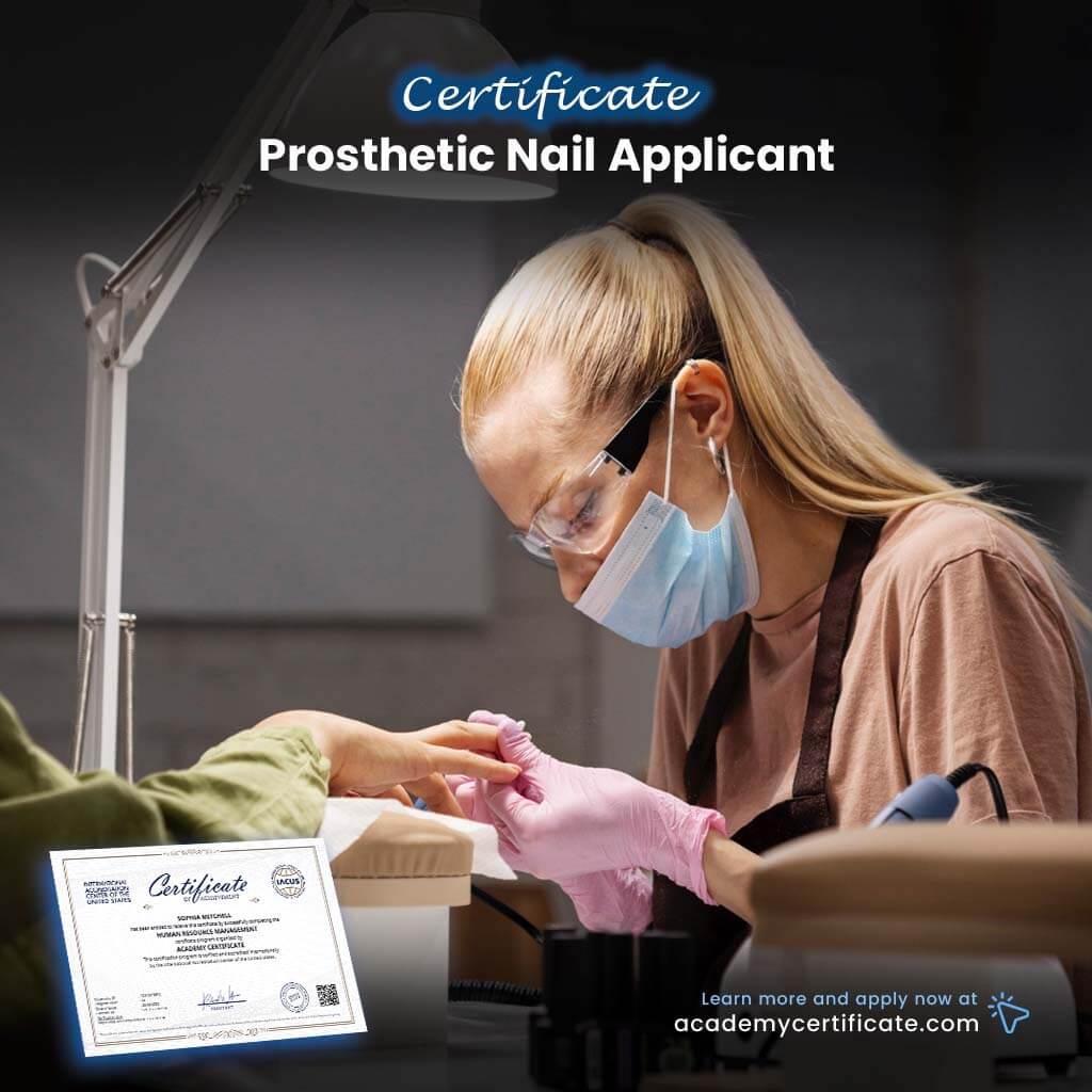 Prosthetic Nail Applicant Certificate