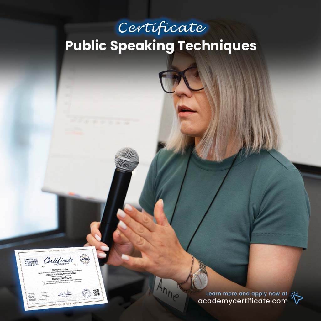 Public Speaking Techniques Certificate
