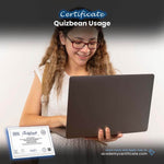 Quizbean Usage Certificate