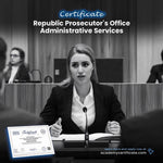 Republic Prosecutor’s Office Administrative Services Certificate