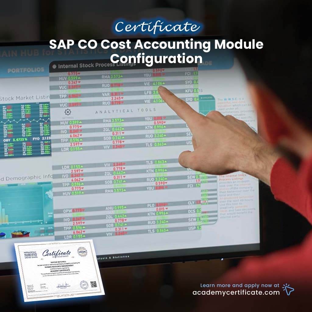 SAP CO Cost Accounting Module Configuration Certificate