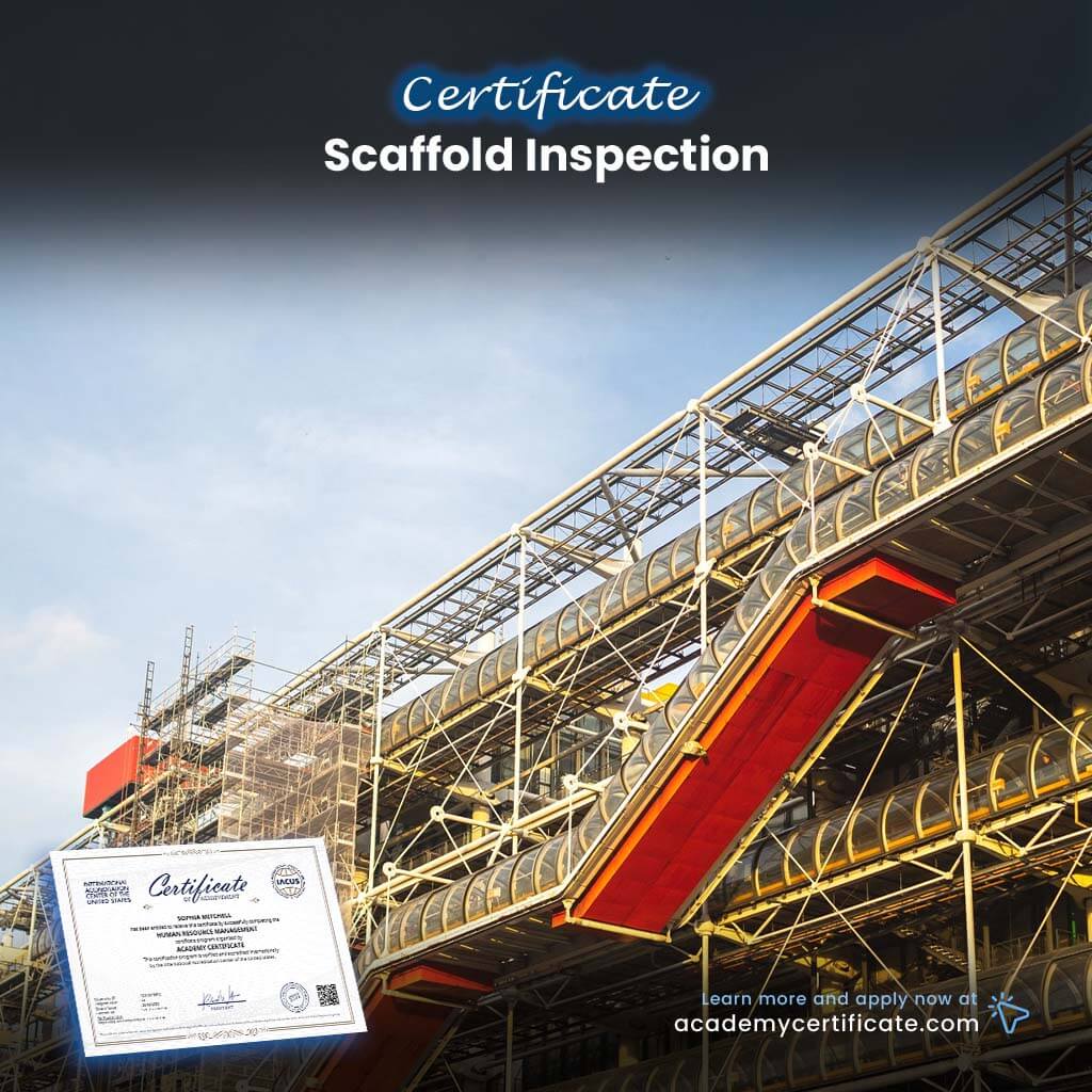 Scaffold Inspection Certificate