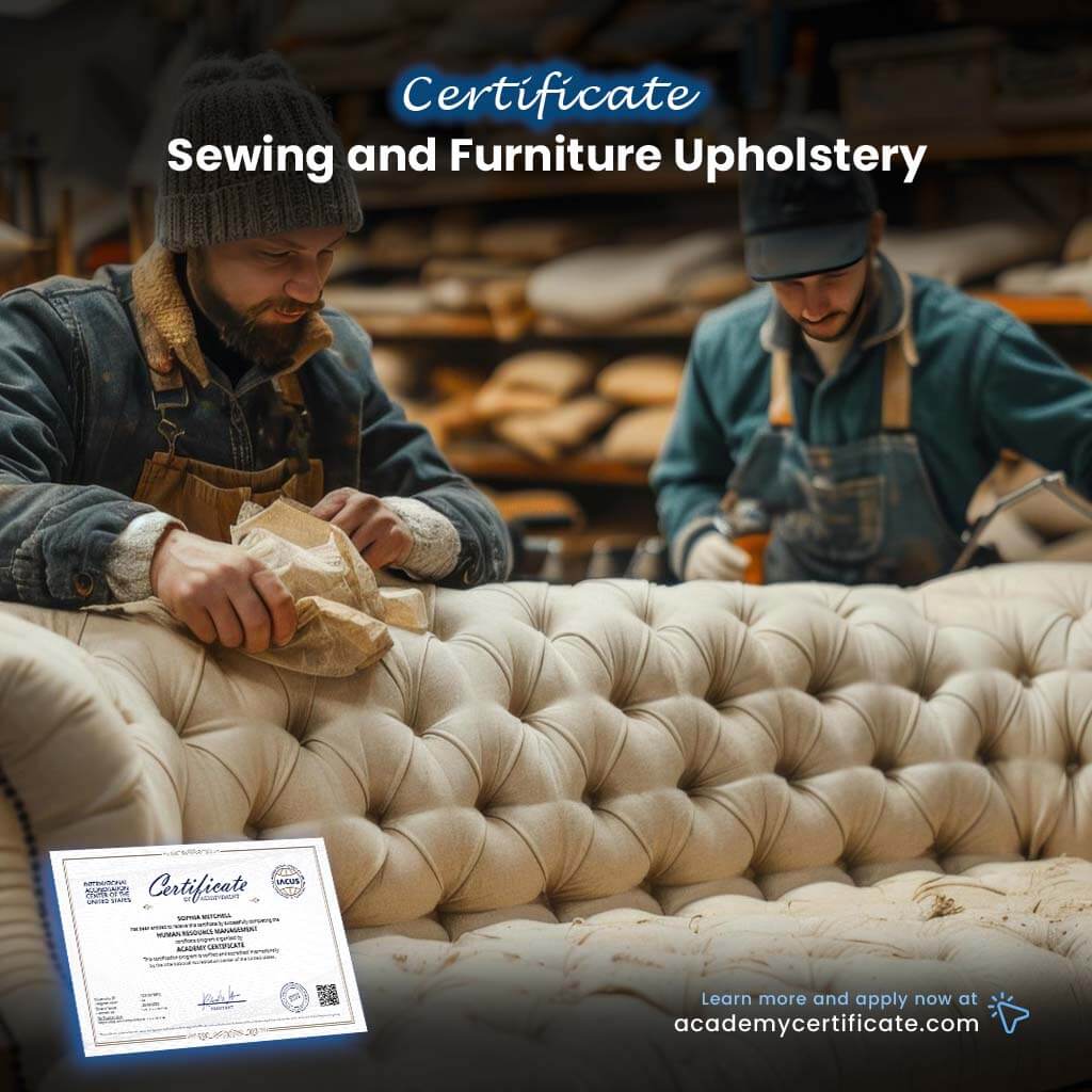 Sewing and Furniture Upholstery Certificate