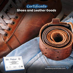 Shoes and Leather Goods Certificate