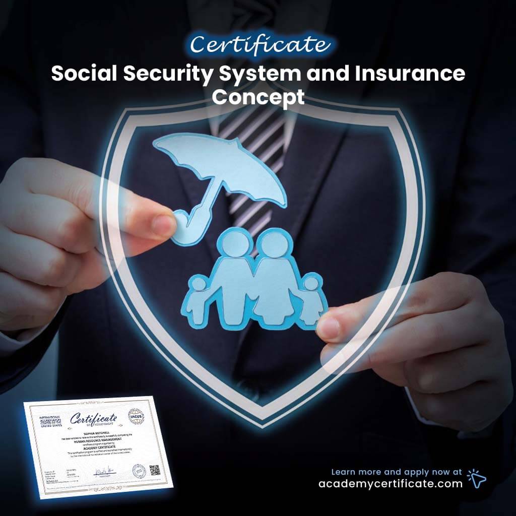 Social Security System and Insurance Concept Certificate