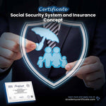 Social Security System and Insurance Concept Certificate