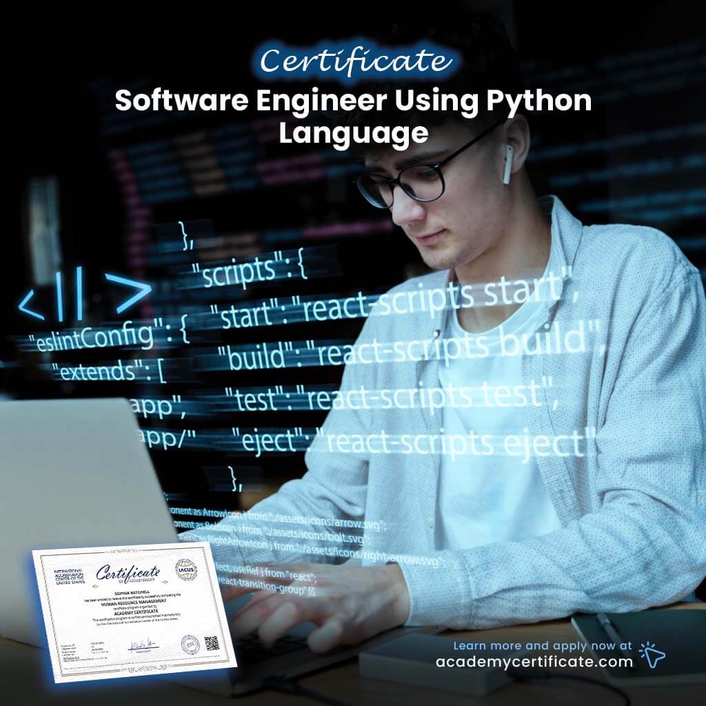 Software Engineer Using Python Language Certificate