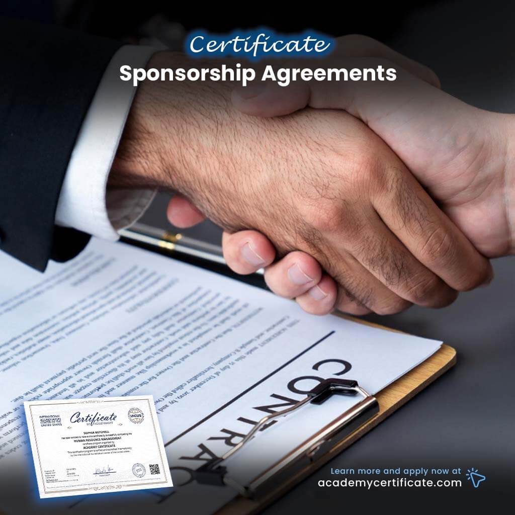 Sponsorship Agreements Certificate