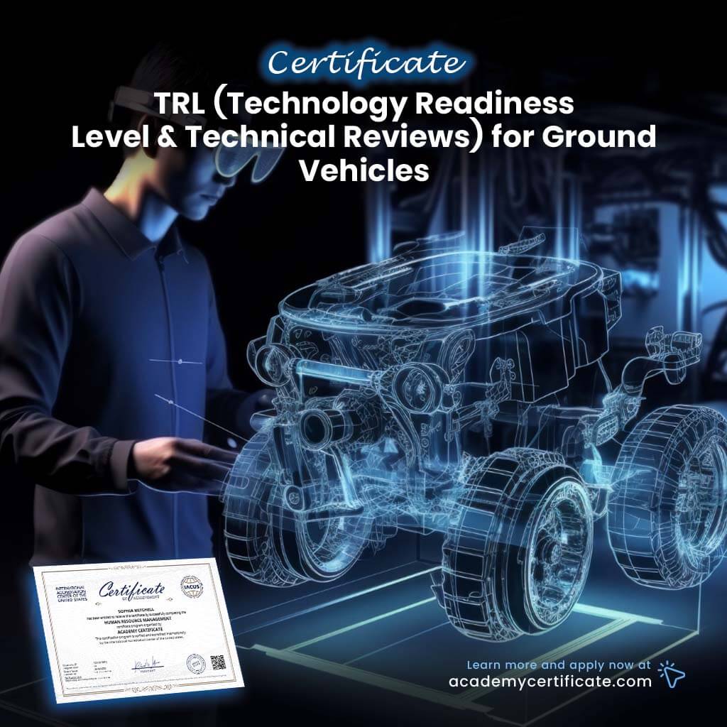 TRL (Technology Readiness Level & Technical Reviews) for Ground Vehicles Certificate