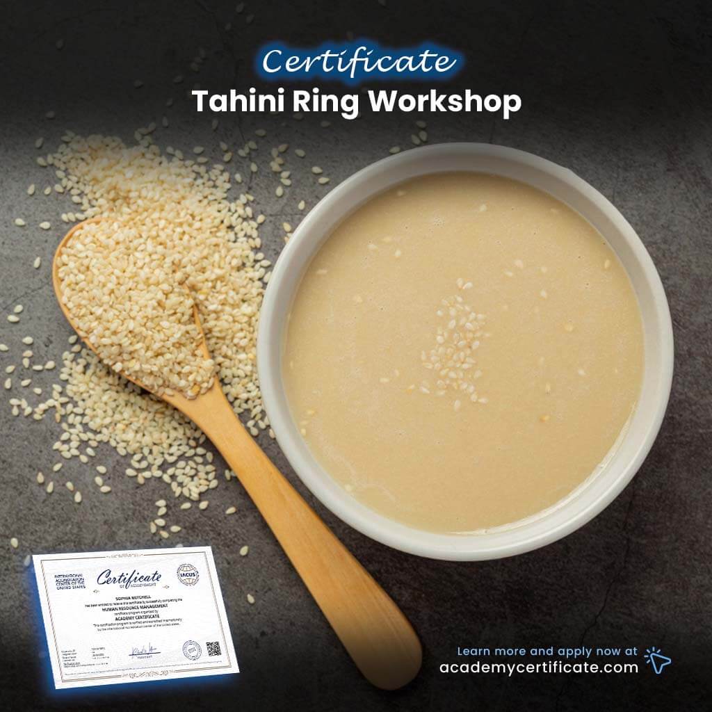 Tahini Ring Workshop Certificate