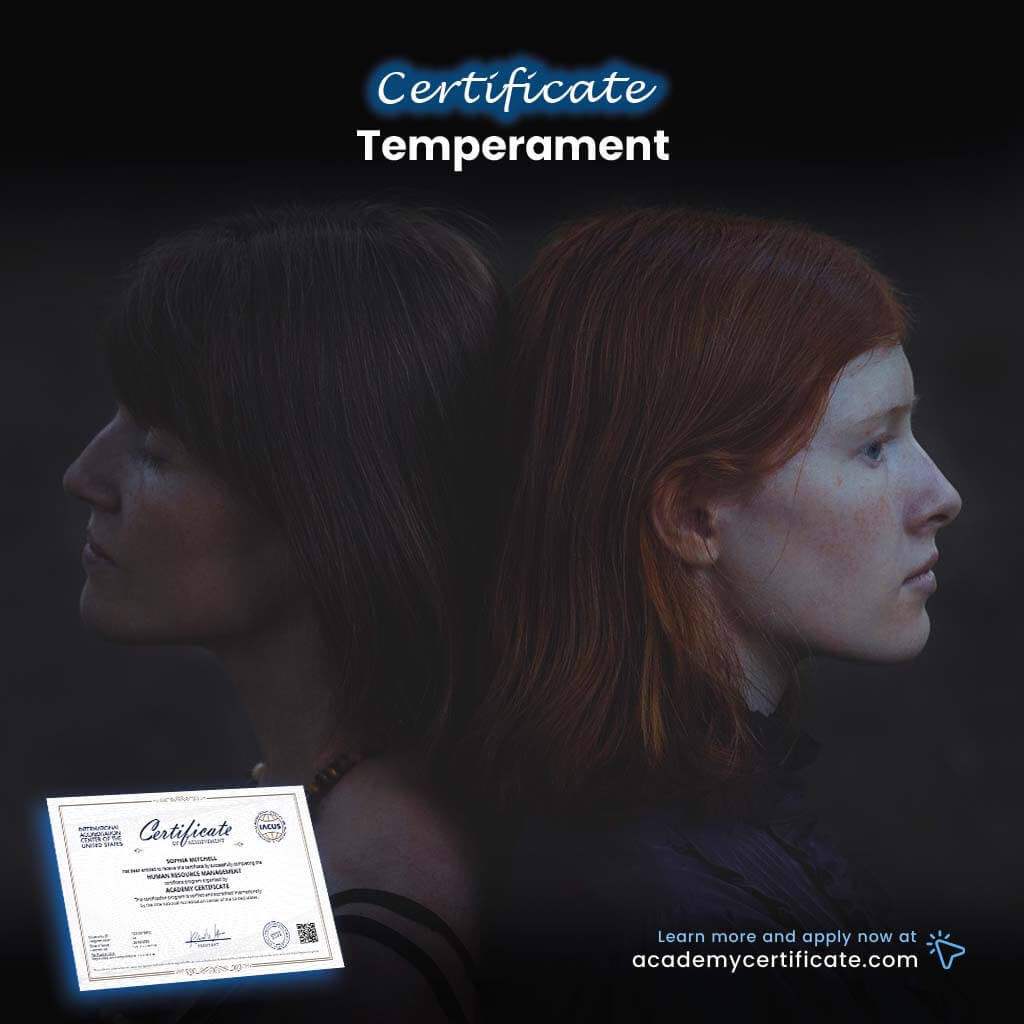 Temperament Certificate