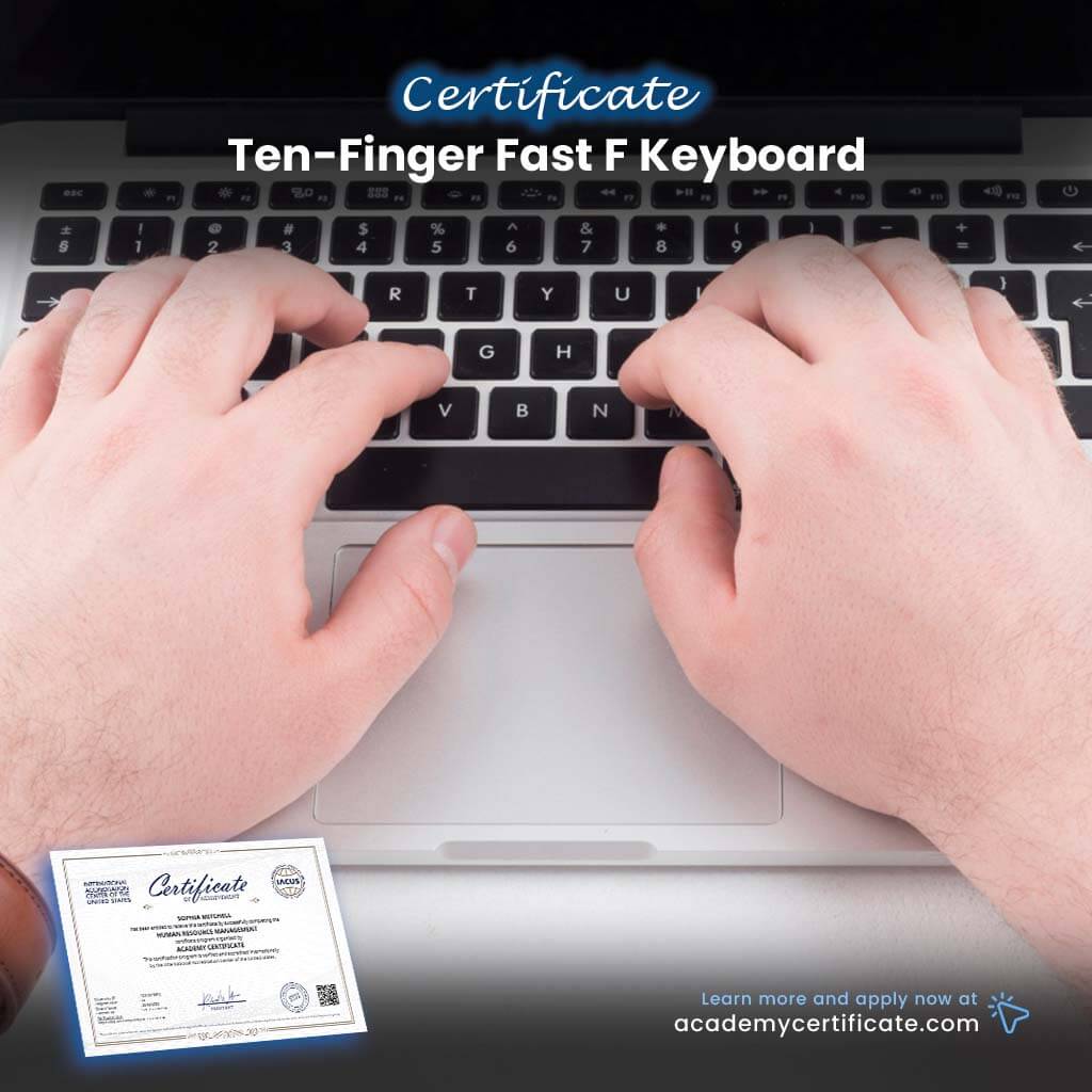 Ten-Finger Fast F Keyboard Certificate
