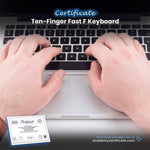 Ten-Finger Fast F Keyboard Certificate