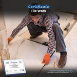 Tile Work Certificate