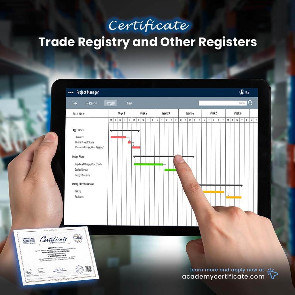 Trade Registry and Other Registers Certificate