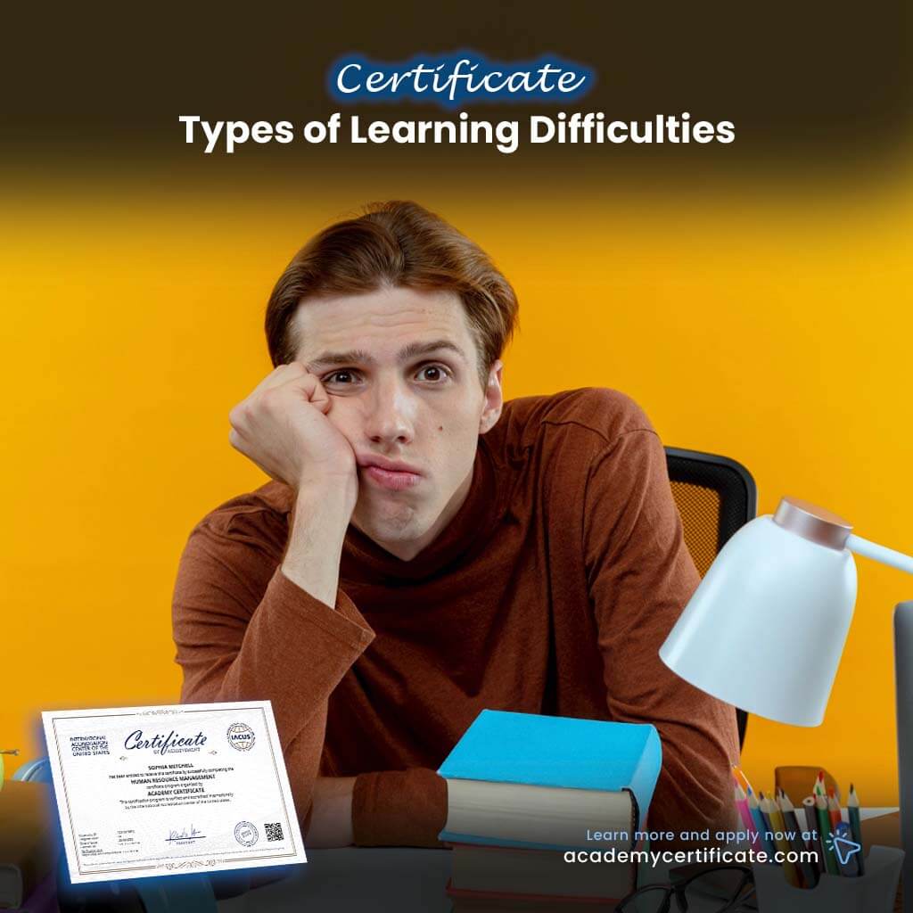 Types of Learning Difficulties Certificate