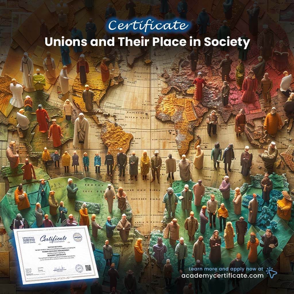 Unions and Their Place in Society Certificate
