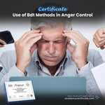 Certificado sobre el uso de métodos BDT para el control de la ira