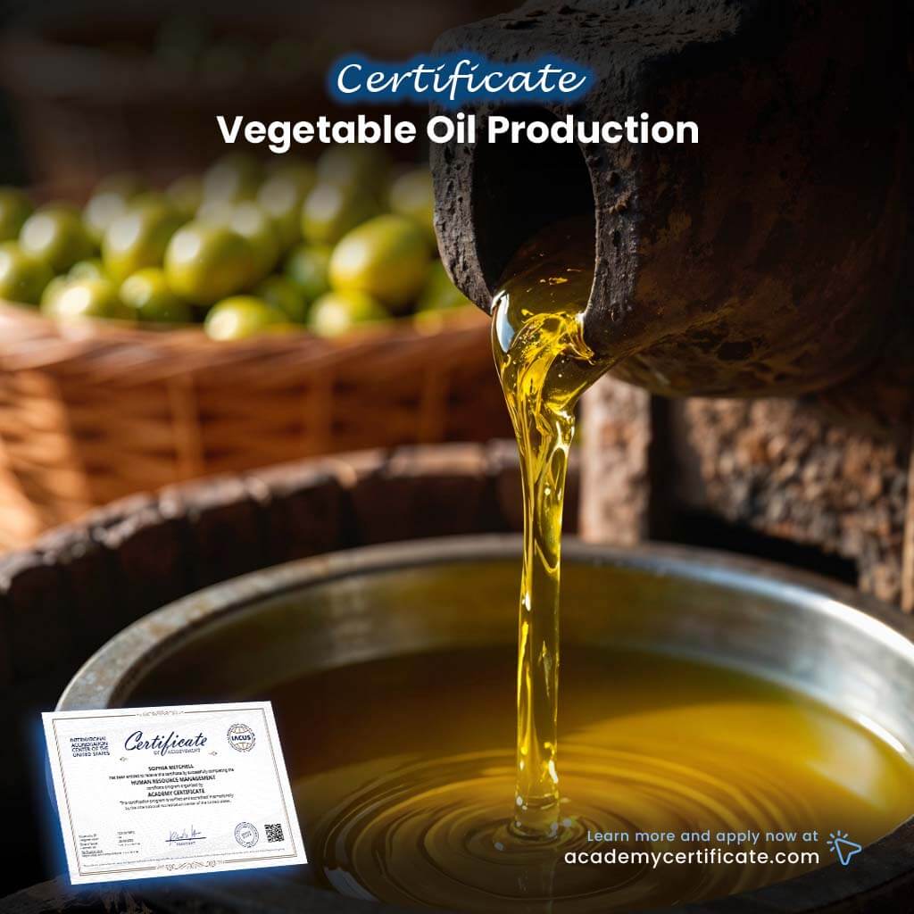 Vegetable Oil Production Certificate
