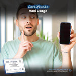 Voki Usage Certificate