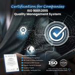 ISO 9001:2015 Quality Management System Certification for Companies and Institutions