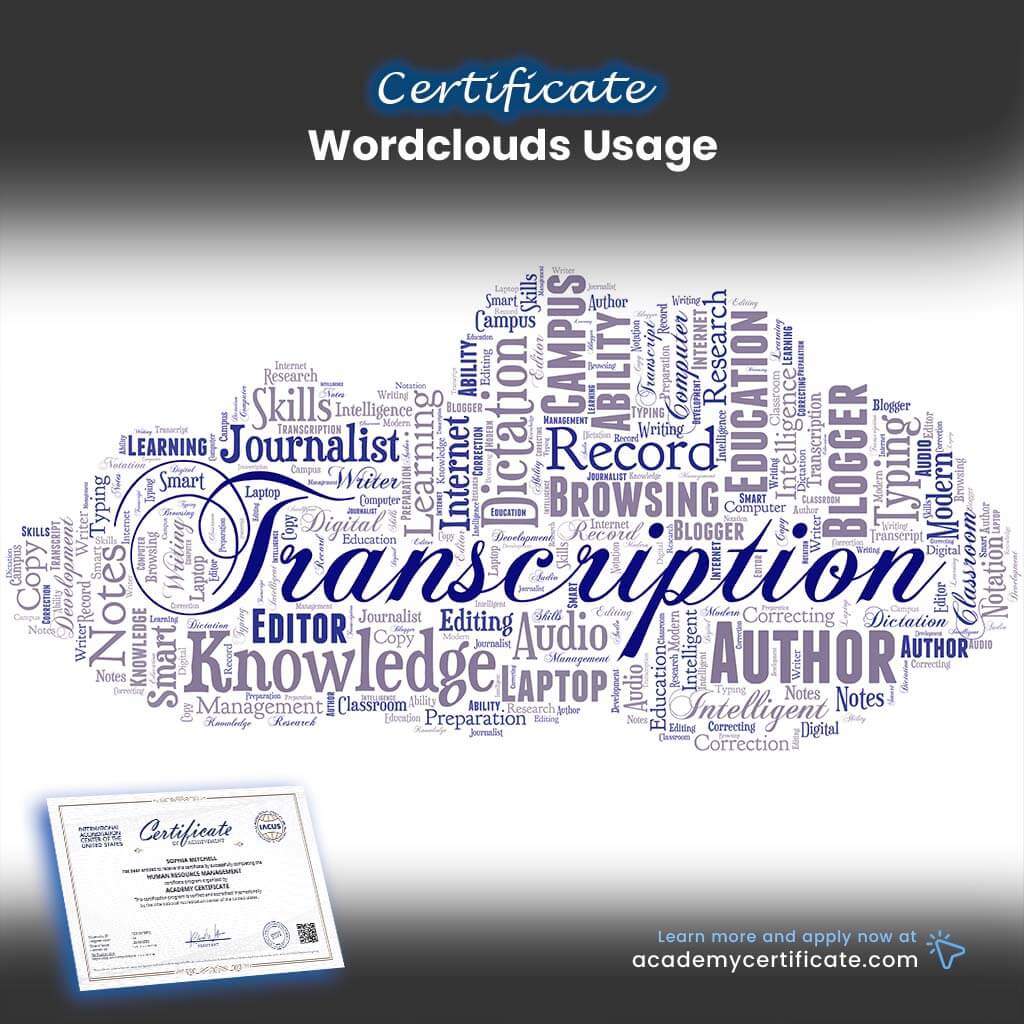 Wordclouds Usage Certificate