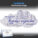 Wordclouds Usage Certificate