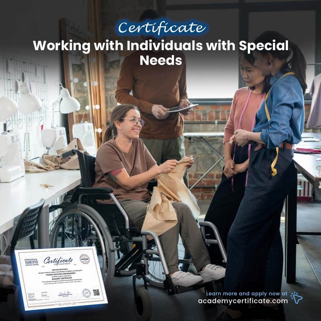 Working with Individuals with Special Needs Certificate