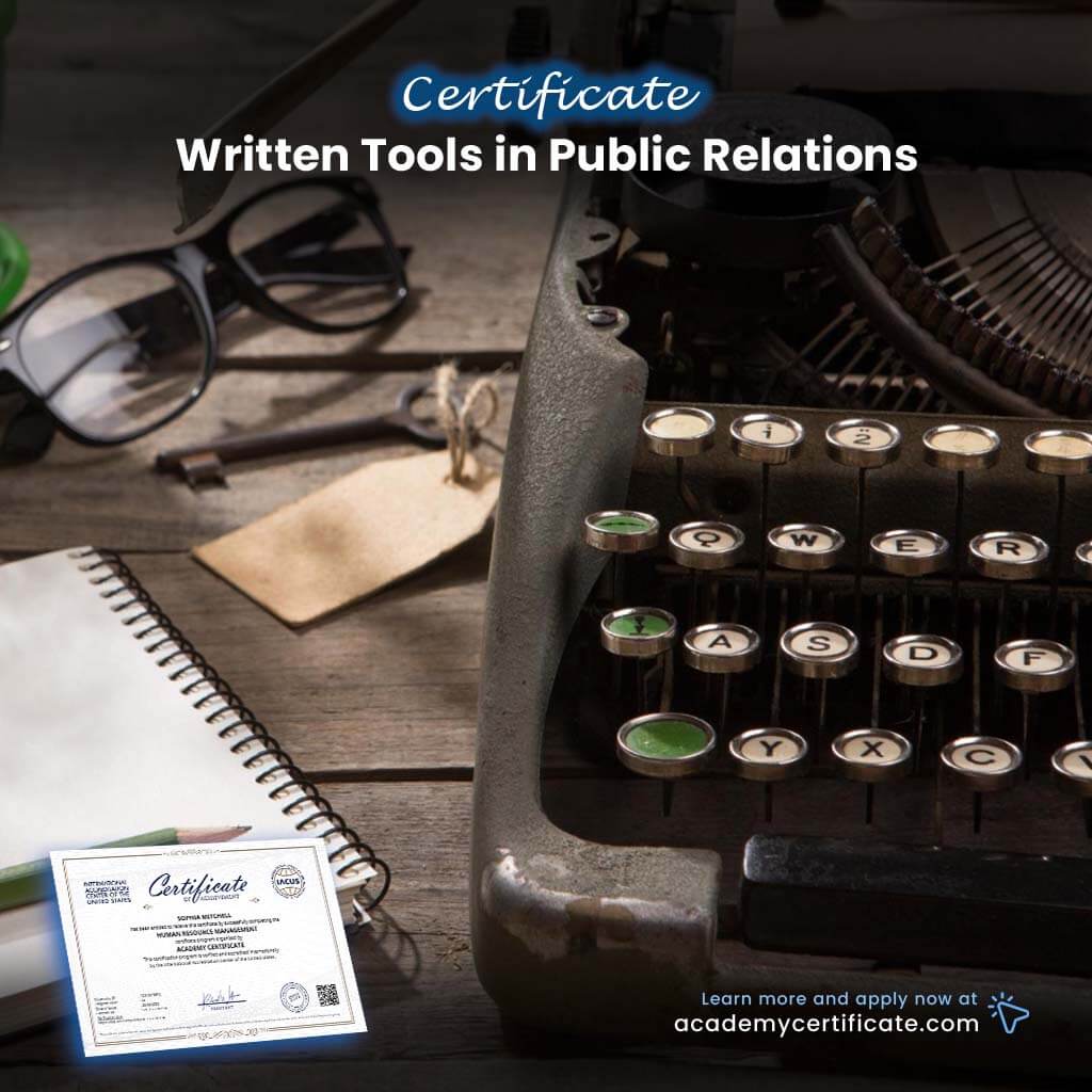 Written Tools in Public Relations Certificate