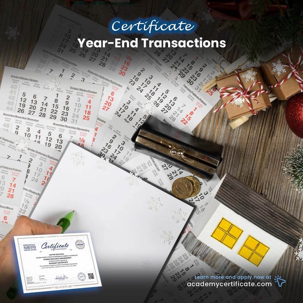 Year-End Transactions Certificate