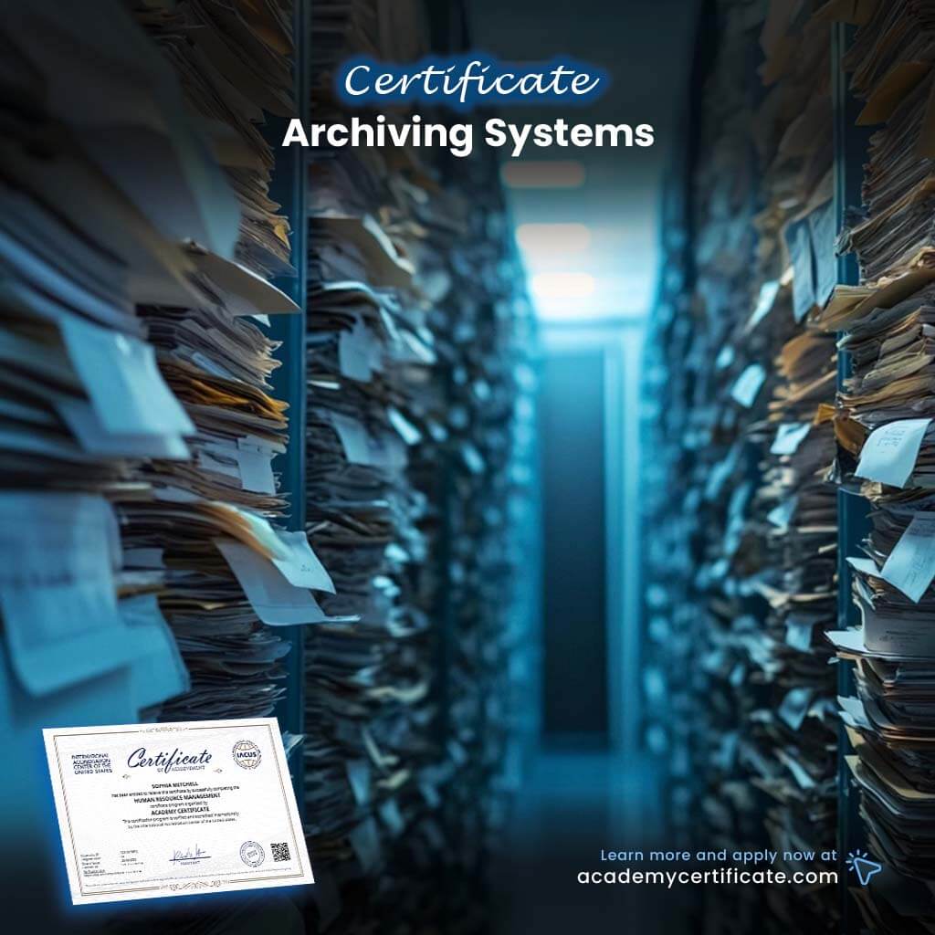 Archiving Systems Certificate– Academy Certificate