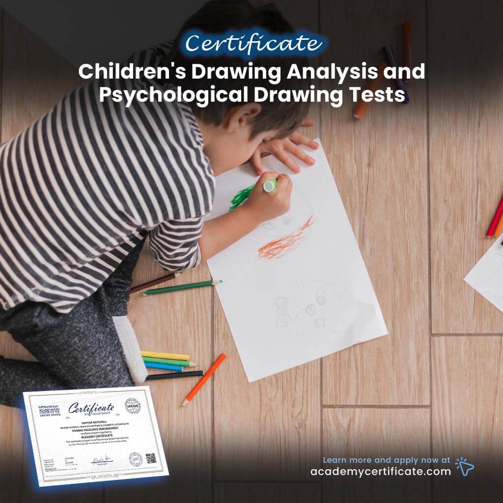 File Test Drawing. Sign Children’s Drawing Analysis and Psychological Drawing Tests Certificat ...