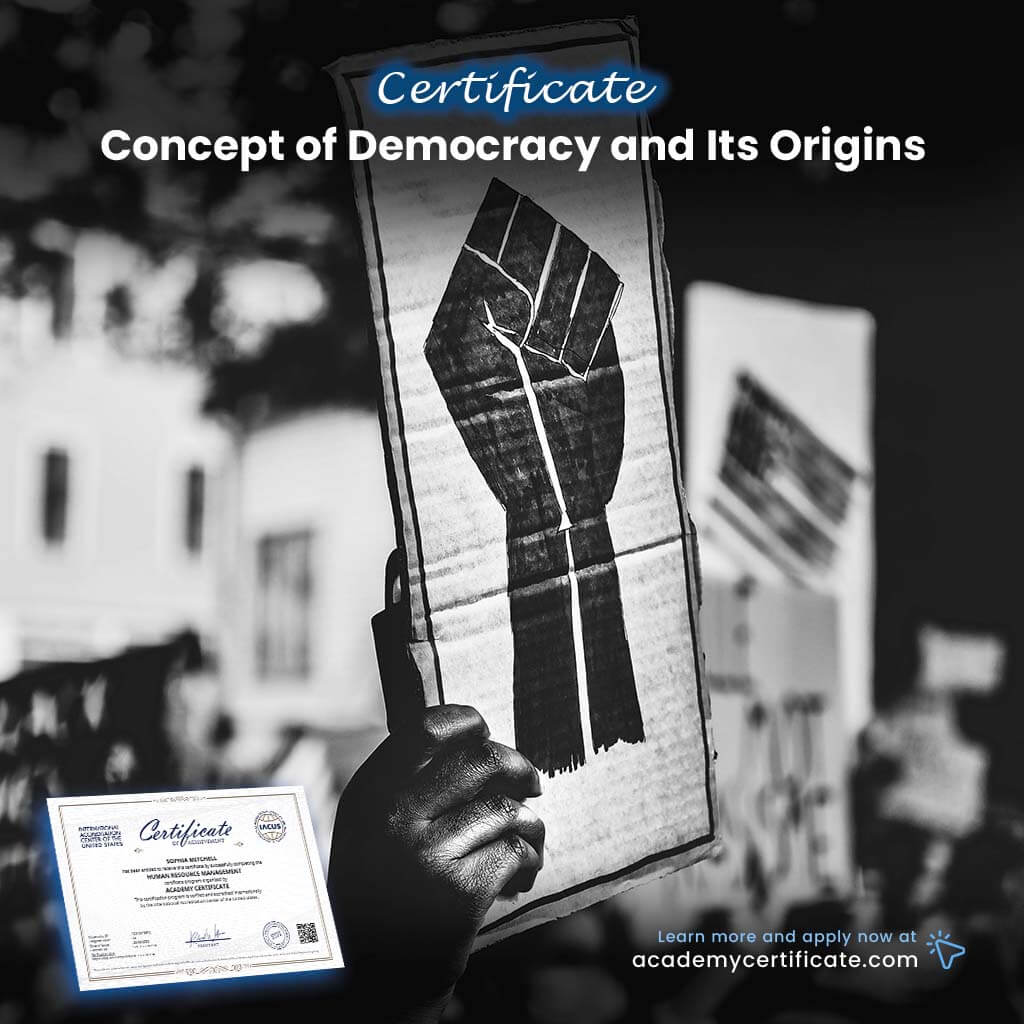 Concept of Democracy and Its Origins Certificate