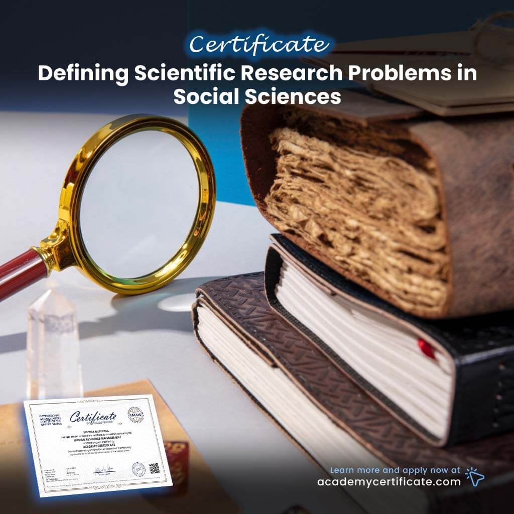 Defining Scientific Research Problems in Social Sciences Certificate ...