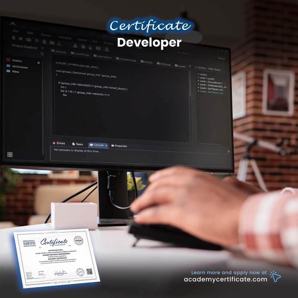 Developer Certificate– Academy Certificate