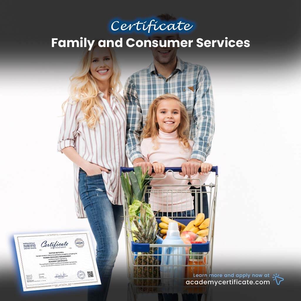 Certificado de Servicios para la Familia y el Consumidor